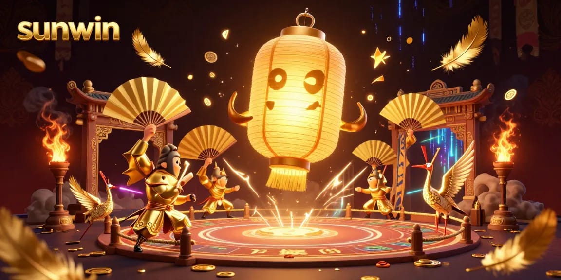 Experience vibrant gaming action at sunwin casino with dynamic spirits and lucky symbols.