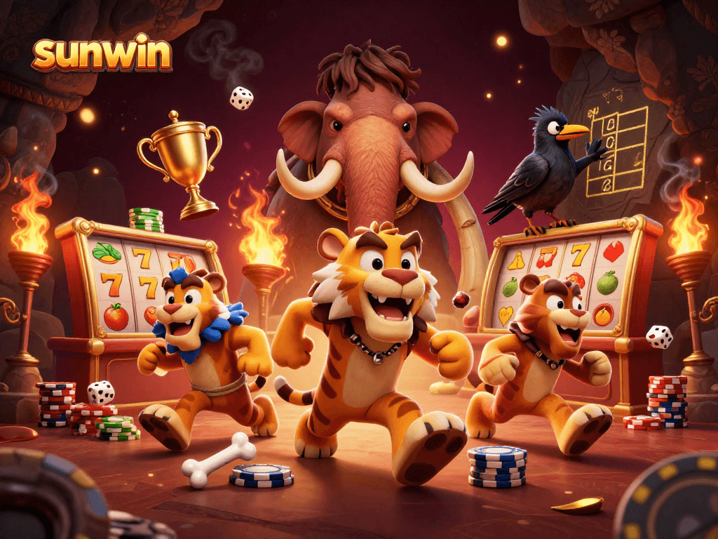 Experience thrilling jackpots at sunwin with classic slot reels and vibrant fruit symbols.