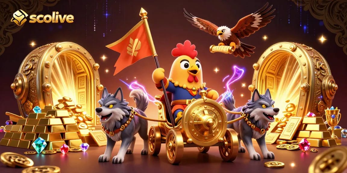 Experience high-stakes action with socolive as the rooster warlord leads the battle for golden treasures.