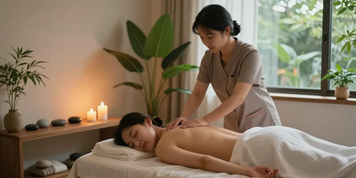 Enjoy a 강서구출장마사지 in a calming spa environment with soothing elements.