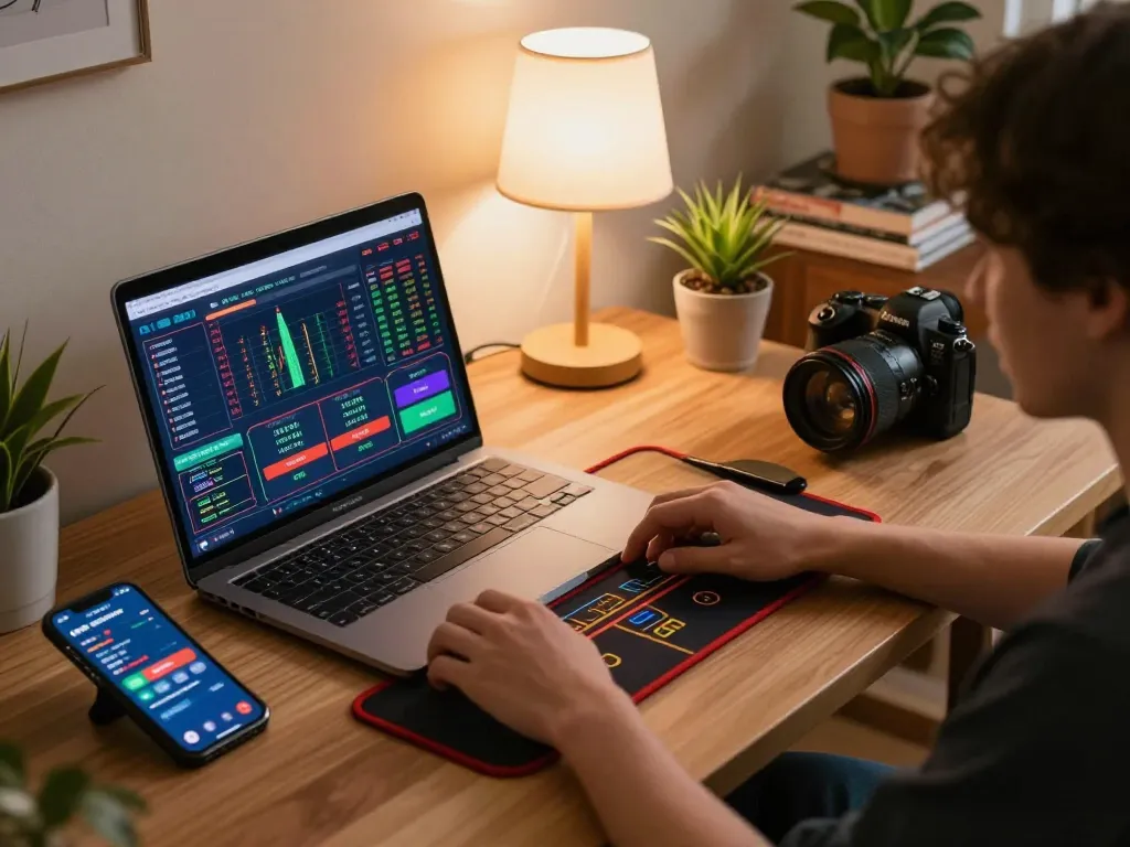 Taking strategic steps in togel singapore online game on home setup with laptop and smartphone
