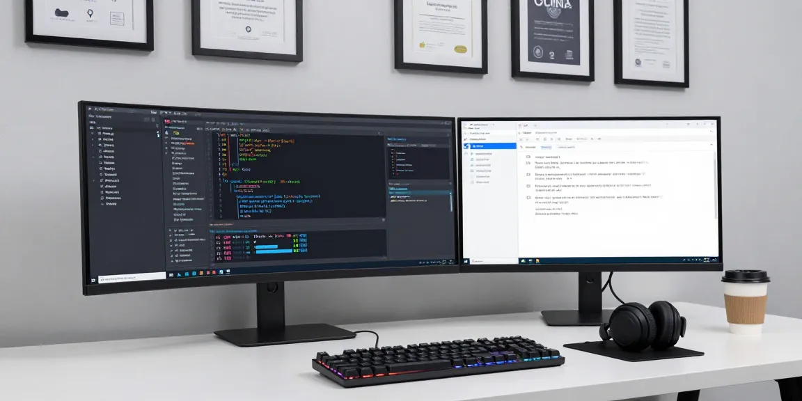 Thabet: Advanced software development workspace with cloud computing setup.