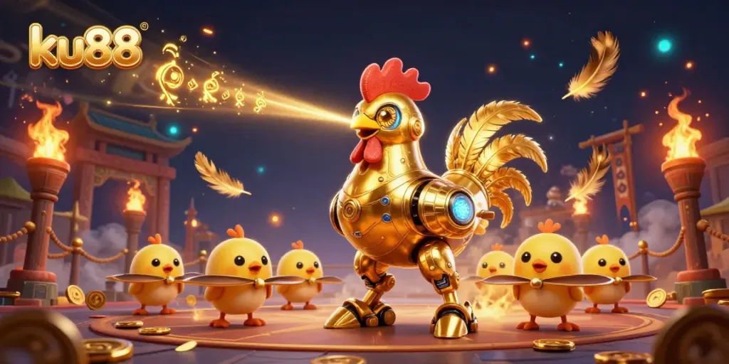 Engage in thrilling gameplay at ku88 with a dynamic, vibrant scene showcasing advanced casino elements.