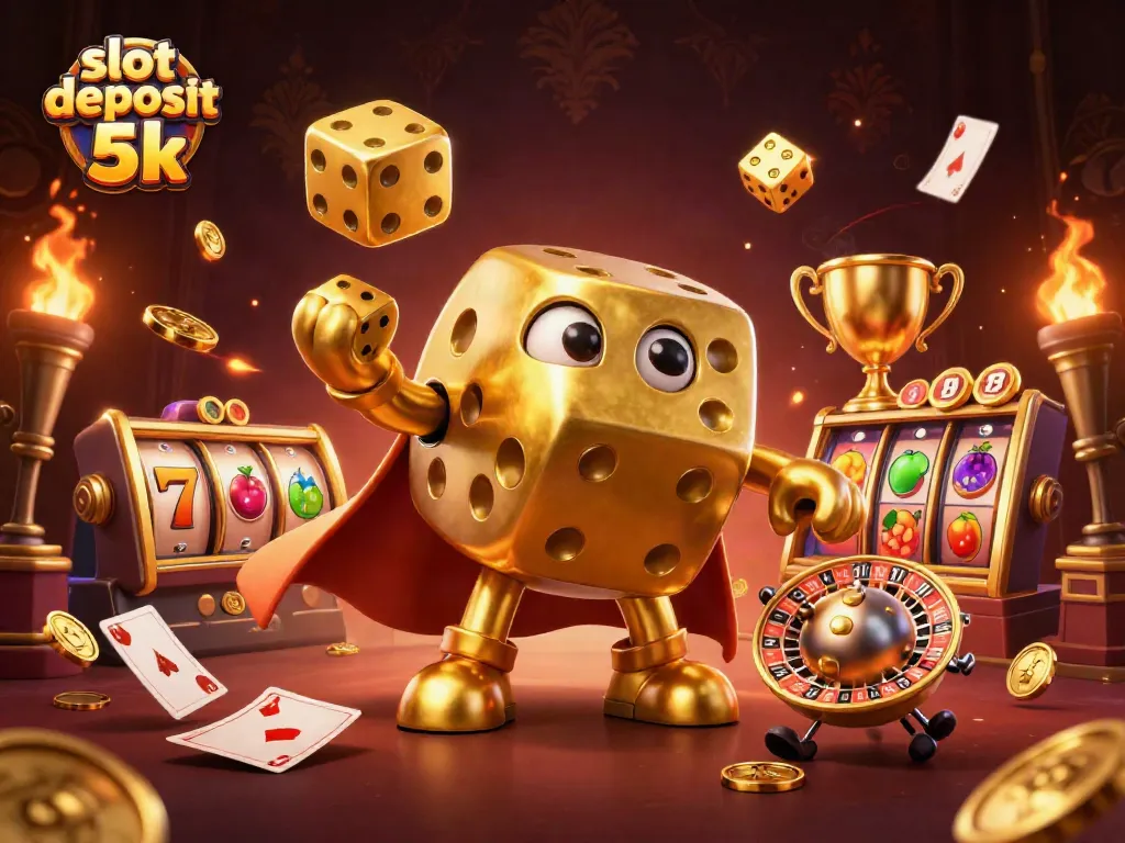 Experience winning moments at slot deposit 5k with dynamic 3D casino characters and vibrant game elements.