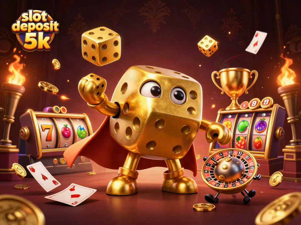 Experience winning moments at slot deposit 5k with dynamic 3D casino characters and vibrant game elements.