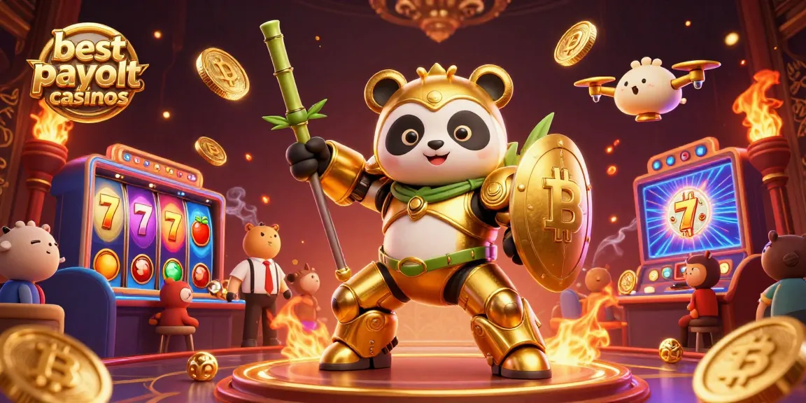 Experience action at the best payout casinos with a lively casino scene featuring vibrant characters.
