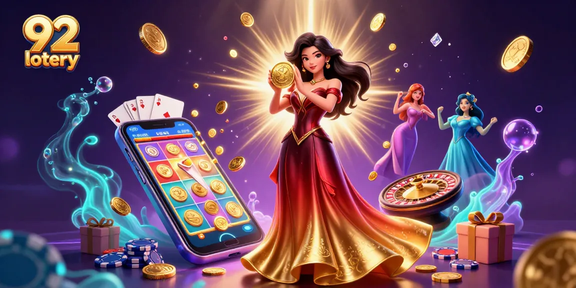 Experience thrilling games and fortune with 92 lotery in a dazzling casino environment.