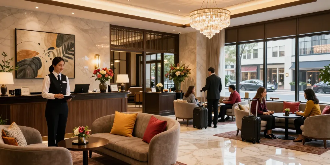 Guests enjoying a welcoming atmosphere at The Orient Hotel, featuring rokok88 services.