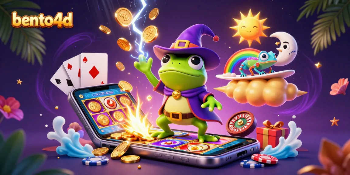Experience the excitement of bento4d with vibrant casino characters and elements bursting with energy.