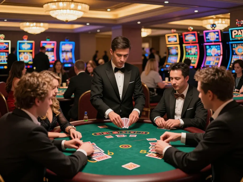 rosalindinnovations showcases exciting casino gameplay with engaged players and vibrant atmosphere