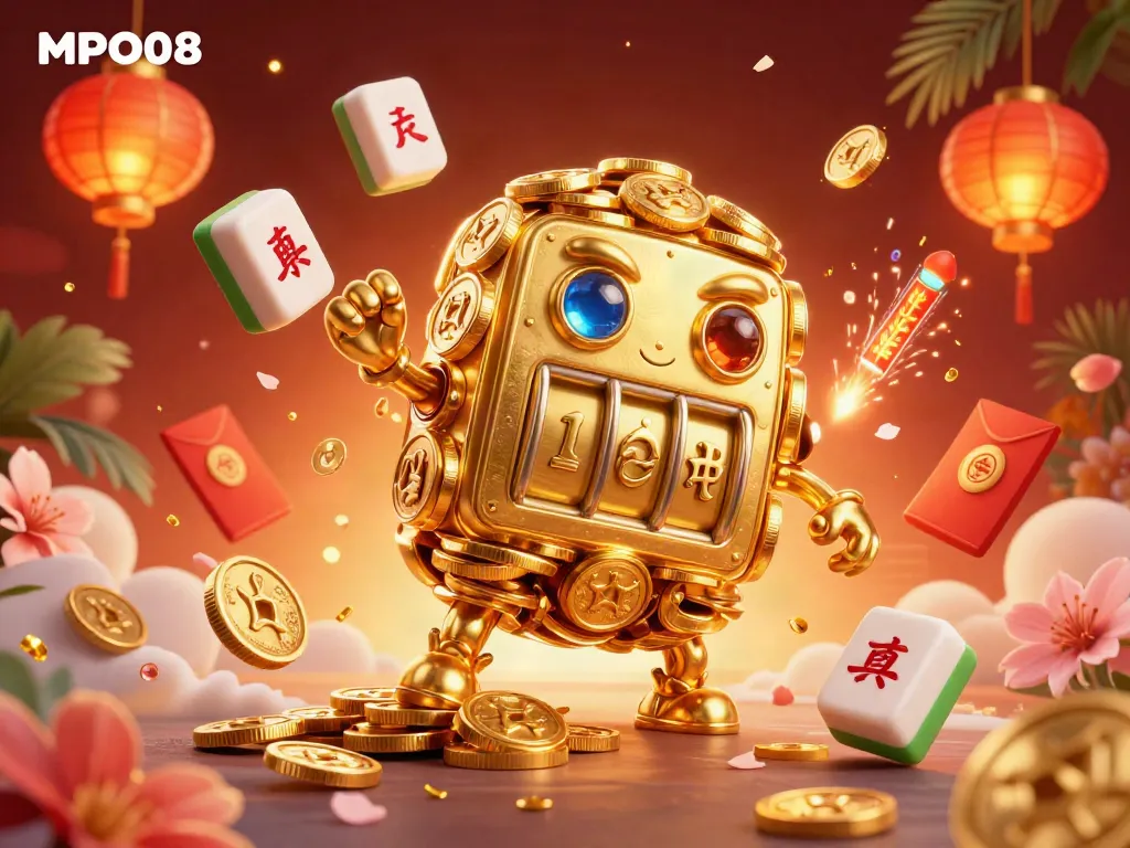 MPO08 brings excitement to online gaming with a golden golem and festive gaming elements.
