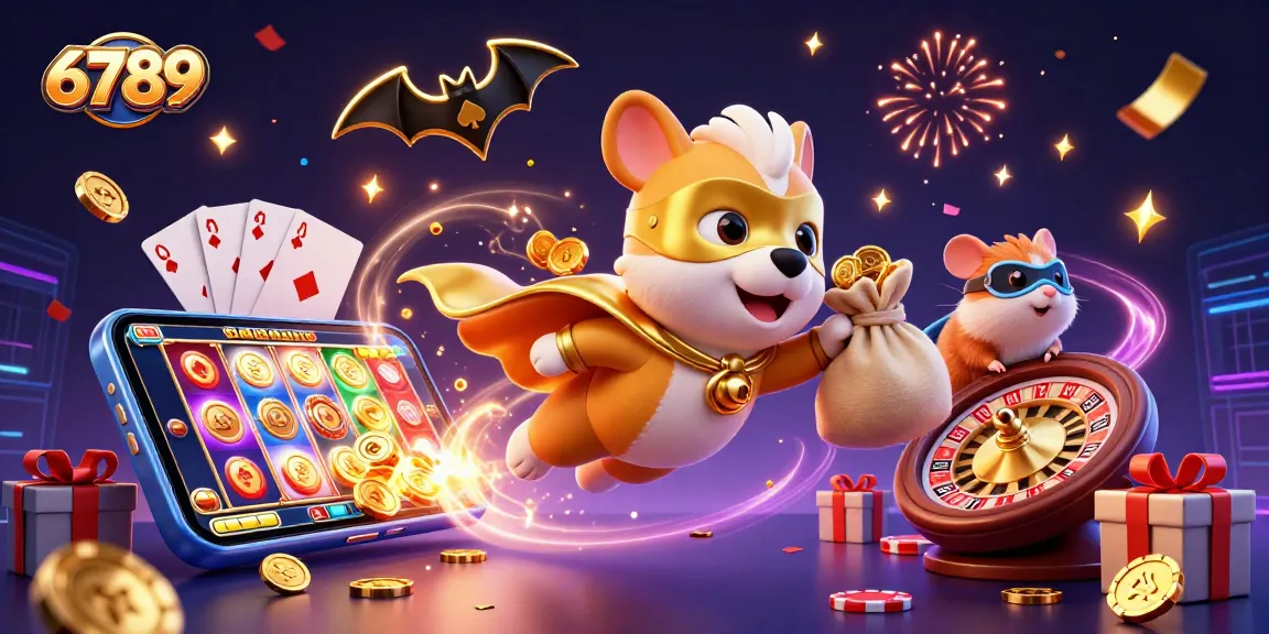 Winning in 6789 casino games with colorful slot reels and dynamic gaming action