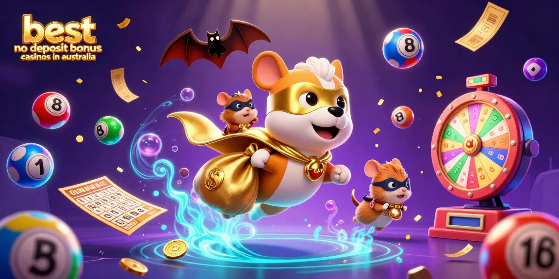 Discover top bonuses at the best no deposit bonus casinos in Australia through an engaging dynamic scene.