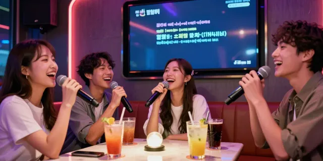 강남달토에서 친구들과 즐거운 시간을 보내는 모습