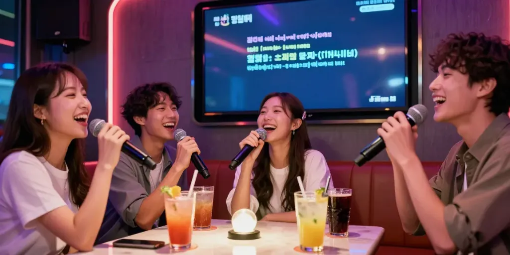 강남달토에서 친구들과 즐거운 시간을 보내는 모습