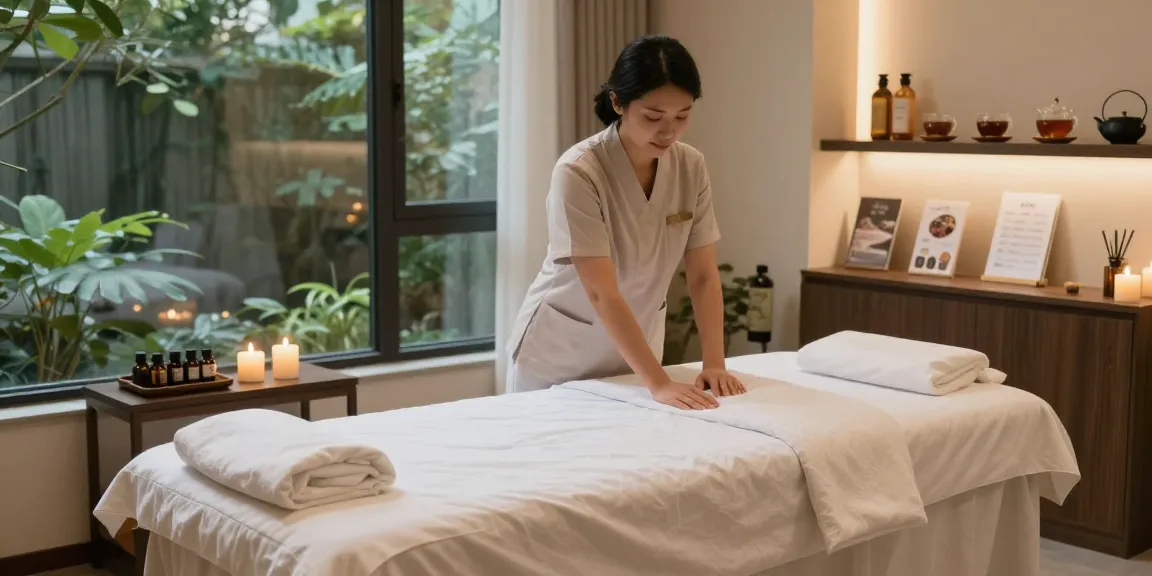 Experience a rejuvenating 마포출장마사지 session in a tranquil wellness room with a serene atmosphere.