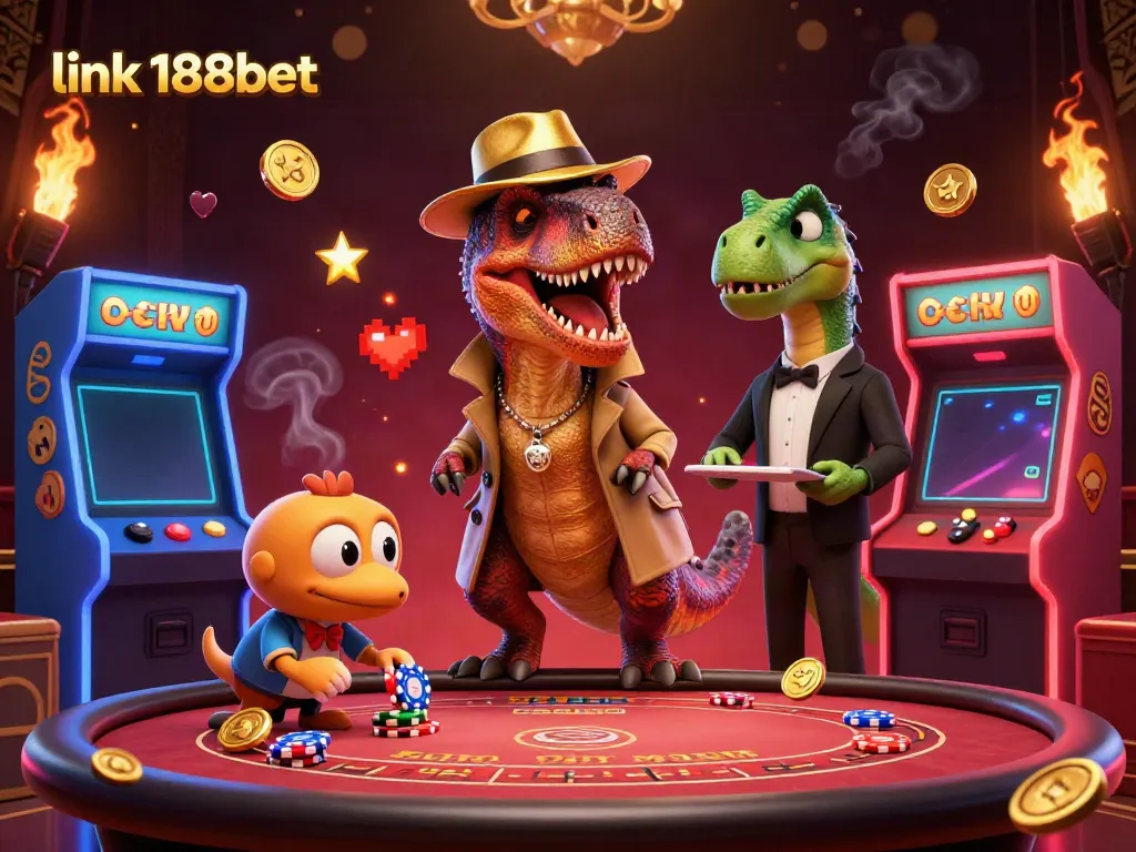Engage with exciting games at link 188bet featuring vibrant 3D animations and colorful casino elements.