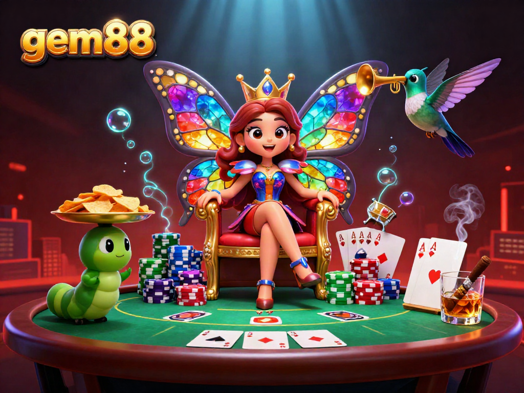 Engage in thrilling gameplay with gem88 while discovering colorful casino elements in a magical atmosphere.
