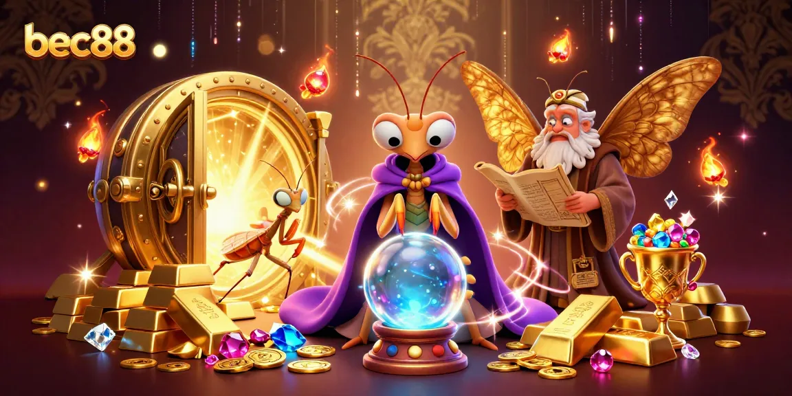 Win big with bec88 at an enchanting casino adventure featuring mystical characters and treasures.