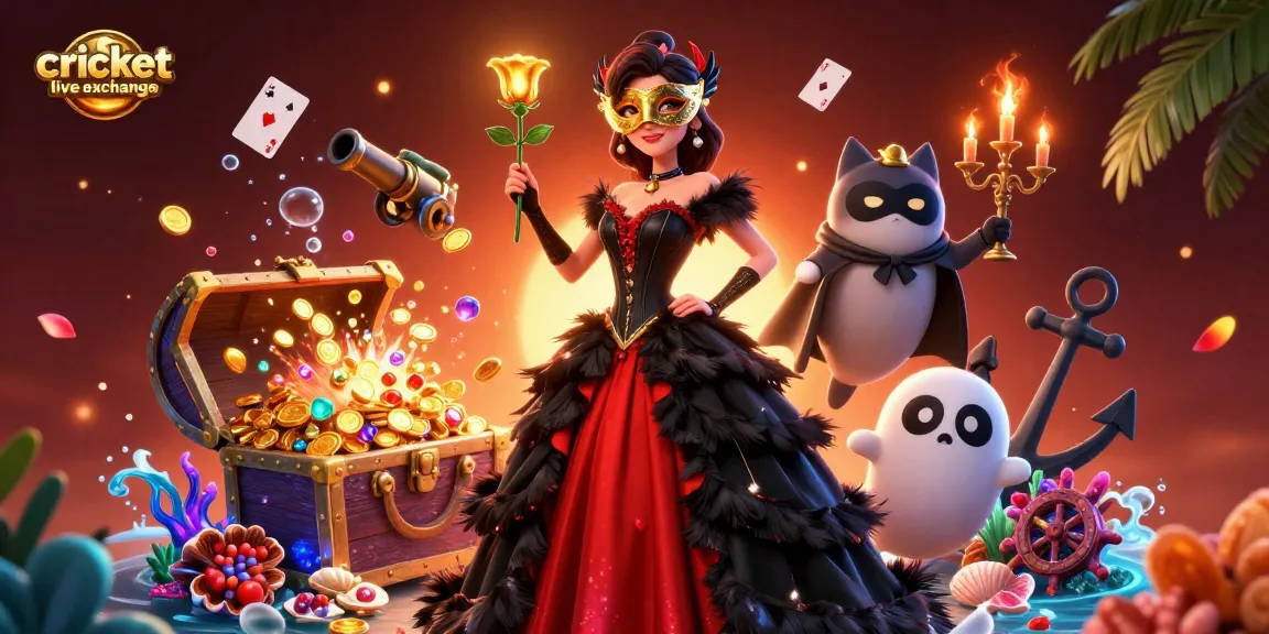 Join the thrilling cricket live exchange with stunning characters in a packed 3D fantasy landscape.