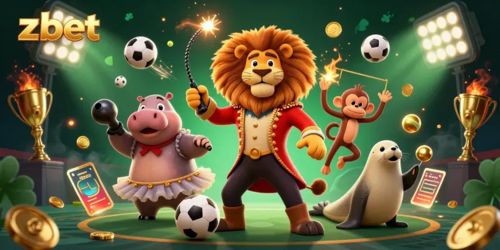 Experience the thrill of zbet with dynamic casino adventures featuring cartoon characters in a vibrant gaming scene.