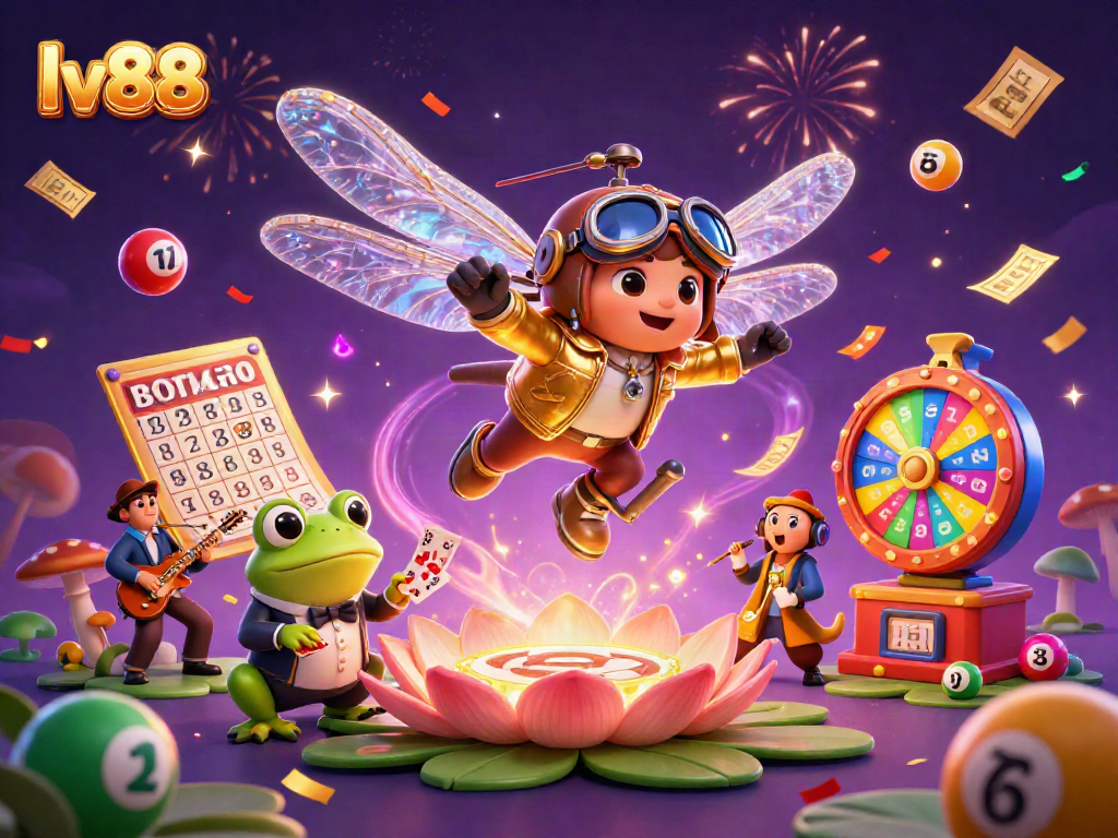 Experience games at lv88 with vibrant casino elements and lively characters in action.