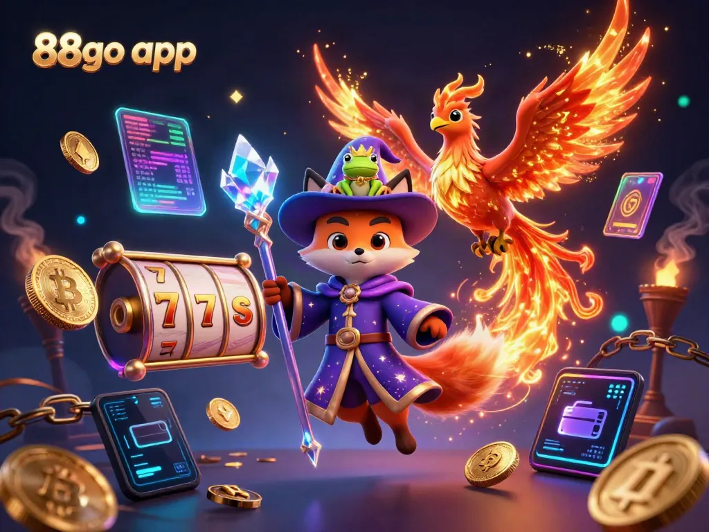 Engage with the 88go app's entertainment magic, featuring unique characters and dynamic gaming elements.