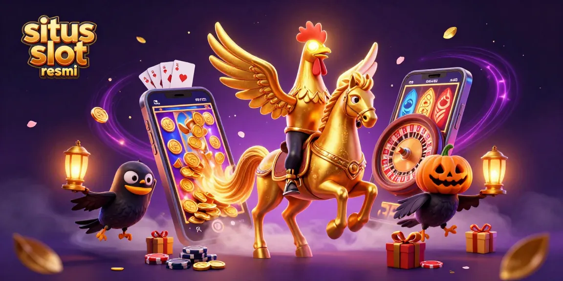 Engage with the situs slot resmi gaming experience featuring dynamic characters and casino elements.