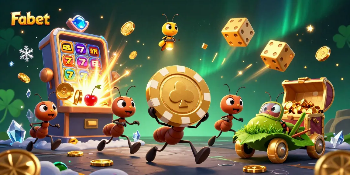 Experience winning moments with Fabet in this vibrant, action-packed casino heist scene.