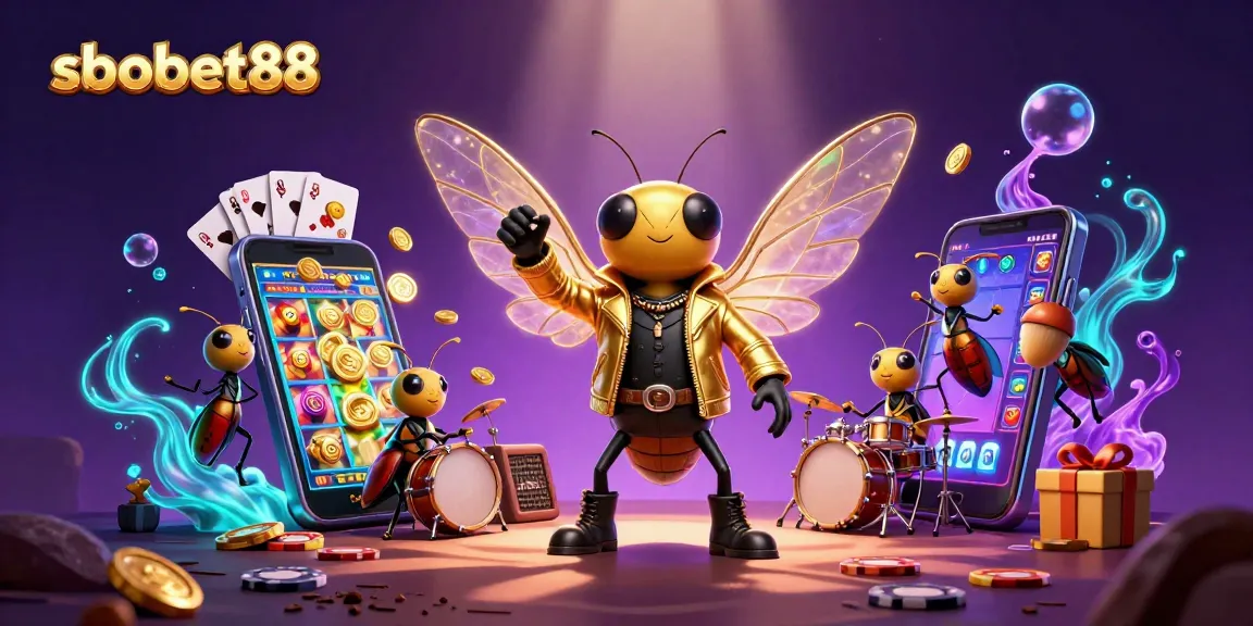 Experience sbobet88's thrilling gambling with a rock star scene filled with games and excitement.