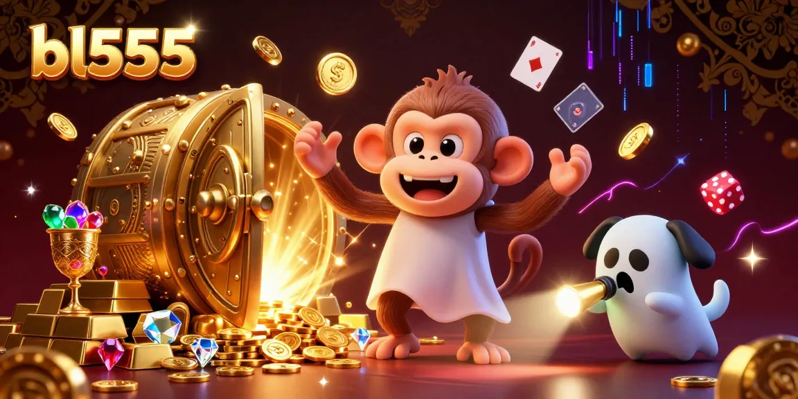 Win exciting rewards at bl555 while exploring the haunted casino with a mischievous poltergeist monkey.