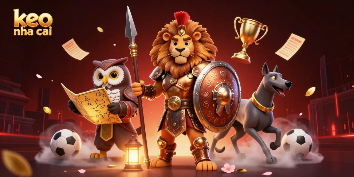 Experience the excitement of sports betting with keo nha cai, a vibrant digital illustration filled with lively casino elements.