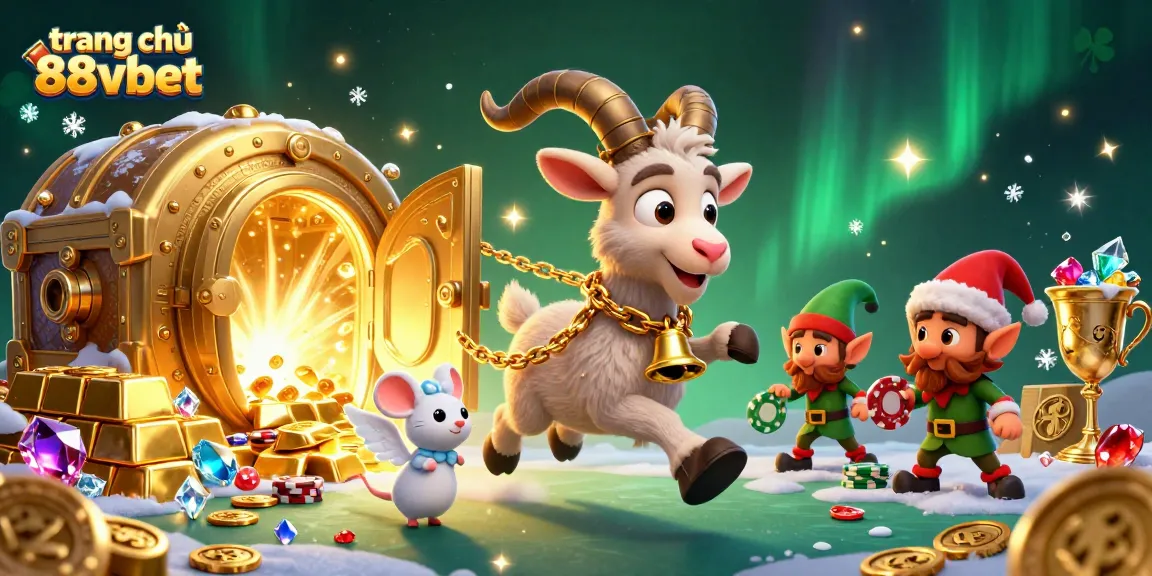 Experience the festive chaos at trang chủ 88vbet as the Krampus goat runs a whimsical holiday casino!