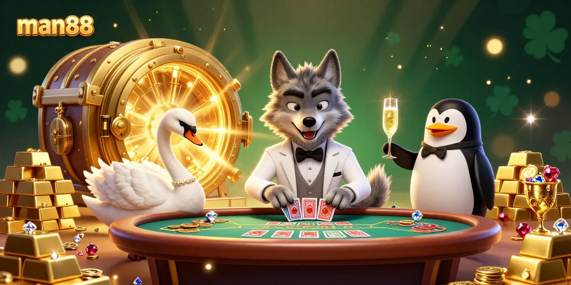 Experience exciting baccarat gameplay with man88 featuring whimsical characters and captivating treasures.
