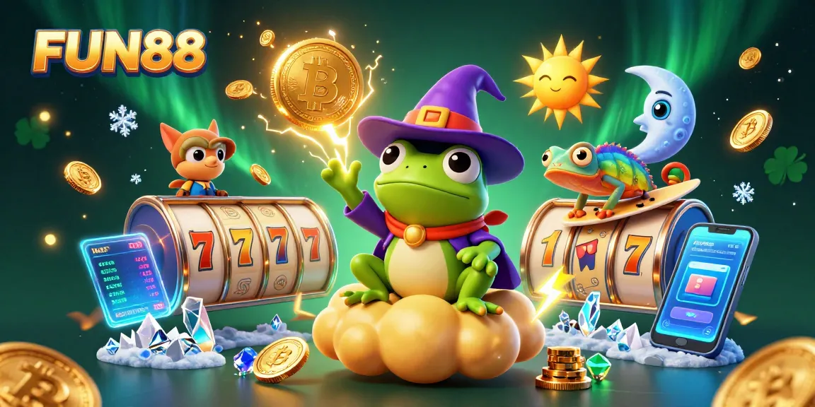 Experience the excitement of FUN88's vibrant casino scene featuring golden coin storms and engaging gameplay elements.