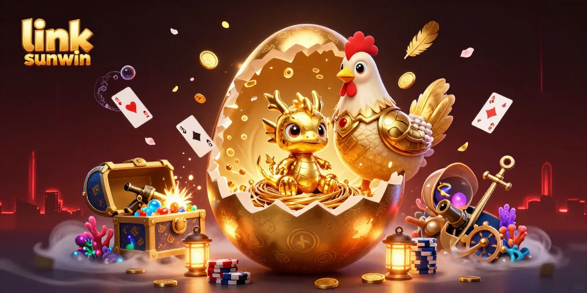 Join link sunwin's thrilling adventure with a golden dragon amidst vibrant casino treasures!